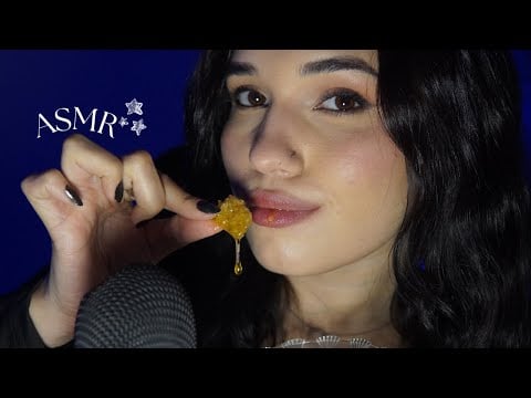 ASMR MOUTH SOUNDS COM FAVO DE MEL 🐝💋