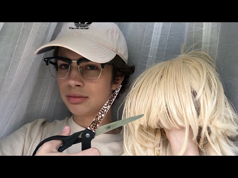 ASMR- Haircut Roleplay (B*tchy Rude stylist) Cutting hair, Styling ✂️