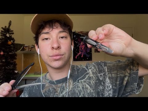 ASMR | clipping back your hair