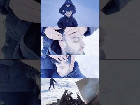 ASMR Massage in heavy snow #shorts