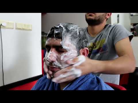 wwASMR TURKISH PRO BERBER HEAD FACE ARM BACK NECK  MASSAGEeee