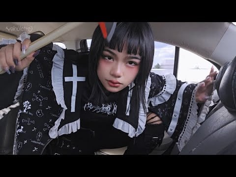 ASMR lobotomy real quick in the car. chaotic brain surgery. 💉🧠