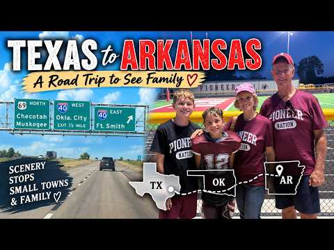 ASMR Road Trip 🚙 Texas to Arkansas | Buc-ee’s, Small Towns & Family