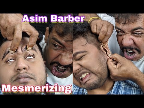 ASMR Mesmerizing Massage By Asim Barber | Head And Ear Massage