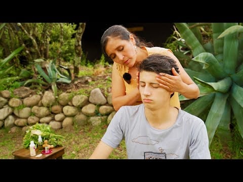 ASMR massage & energy cleansing (limpia) with soft whispering sounds by Doña Esperanza