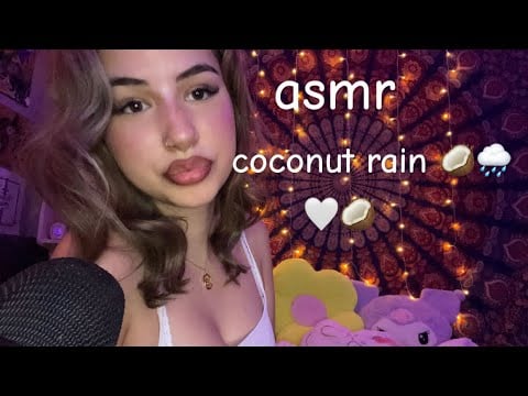 ASMR coconut rain 🥥🌧️ ( for deep tingles)