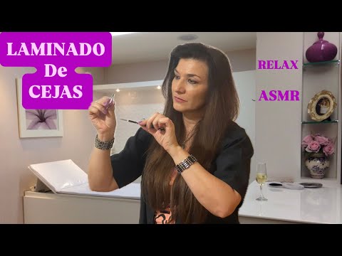 ASMR Roleplay Spa Laminado de cejas 😊 muy relajante 😴