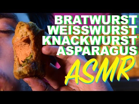 ASMR SPORTS SNACKS: UPGRADED PIGS N A BLANKET | WEISSWURST BRATWURST KNACKWURST 먹방