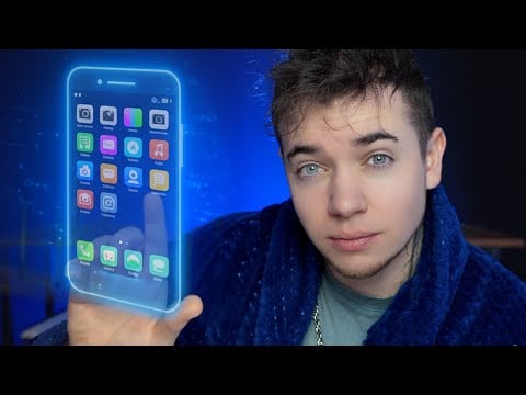 ASMR : JE PRÉPARE TON TÉLÉPHONE POUR LA NUITS ( ferme application , nettoie écran )
