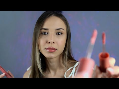 ASMR - ME MAQUIANDO E RESPONDENDO PERGUNTAS (E FOFOCANDO TAMBÉM)