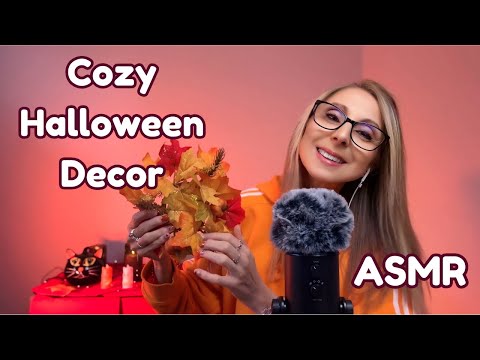 🕯️ ASMR Halloween Decor 🎃 Soft Whispers, Over Explaining & Cozy Fall Sounds