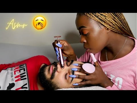 {ASMR} FACE Touching ~ Mapping ~ Pressing & Caressing. REM Sleep Therapy.