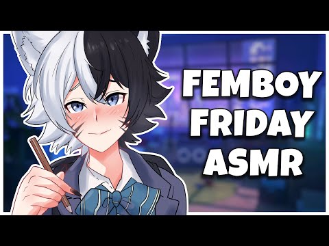 🤍 Live 3DIO ASMR | Surprise Femboy Friday Stream 🤍