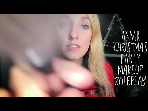 ASMR | Christmas 🎄 Makeup For Party Roleplay