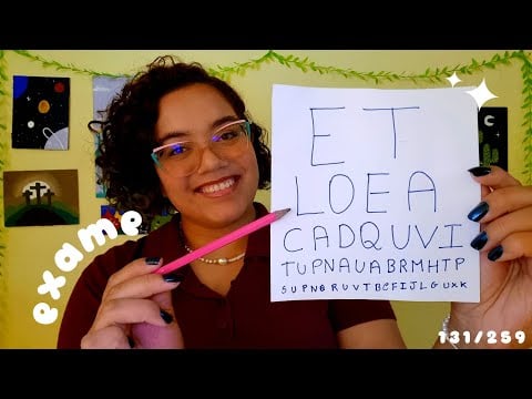 ASMR EXAME DE VISTA REALISTA 👀💕✨