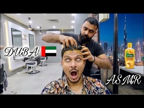 ASMR 😱 $5 45 Haryanvi Desi Style Head Massage in Dubai 🇦🇪🇮🇳 | This Technique Blew My Mind!