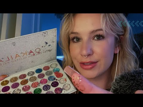 ASMR Triggers | Spit painting & touching your face 🎨