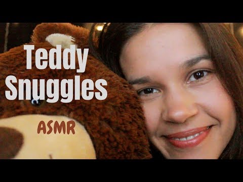 Mic Brushing Teddy Bear Snuggles | Comforting ASMR Close-up ~ Whispers ~ Shhhh