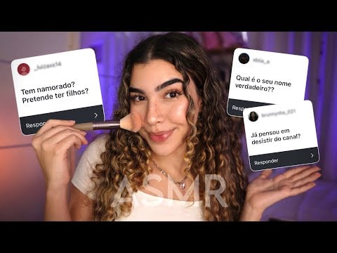 ASMR GRWM 🍒 respondendo perguntas enquanto faço minha maquiagem