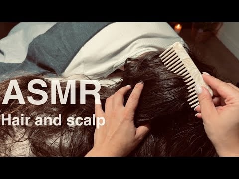 ASMR Hair Brushing & Scalp Massage | No Talking, Deep Relaxation Sounds for sleep