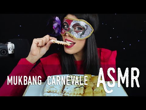 ASMR ita - 🍩 MUKBANG coi DOLCI di CARNEVALE (Eating Sounds)