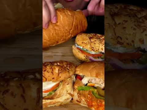 Huge Subway Feast! #shorts #asmr #youtube #subway