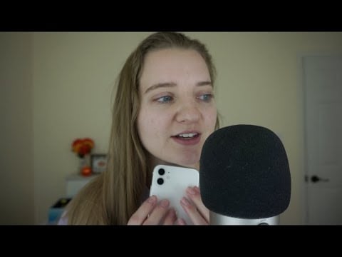 [ASMR] Whispered Ramble (New phone, Vlogmas + Reflecting on this year) + Trigger Sounds