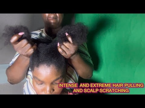 ASMR✨EXTREME SCALP SCRATCHING, HAIR PULLING AND INTENSE HAIR MASSAGE