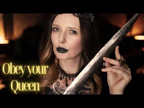 ASMR Evil Queen ''You kneel for me ''  dominant roleplay