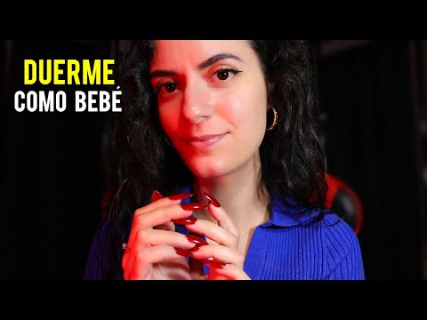 ASMR español DUERME COMO BEBÉ (Cantando con eco, face brushing, luz baja)