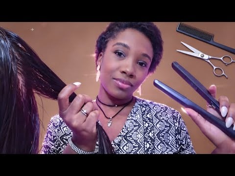 ASMR +1HORA DE ROLEPLAYS CABELEIREIRA FOFOQUEIRA, INVEJOSA, FAZ CHAPINHA  CONSERTA E TIRA PIOLHOS✨️