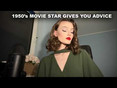ASMR 1950's movie star shows you how to survive in Hollywood