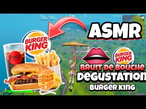 ASMR Français • DÉGUSTATION BURGER KING ET BRUITS DE BOUCHES PUISSANTS 😴💤
