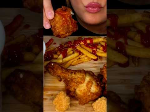 KFC Extra Crispy #shorts #asmr #asmreating #kfc