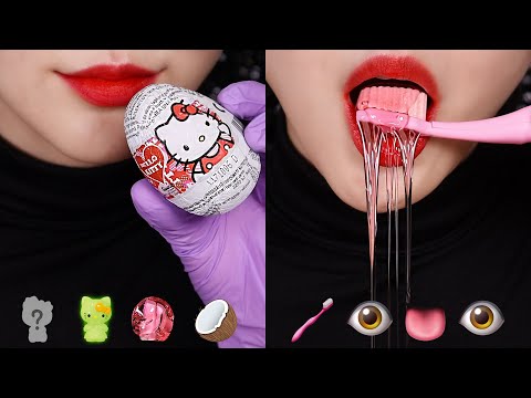 TIKTOK EMOJI MUKBANG ASMR TIKTOK EMOJI FOOD CHALLENGE #23 👁️👅👁️