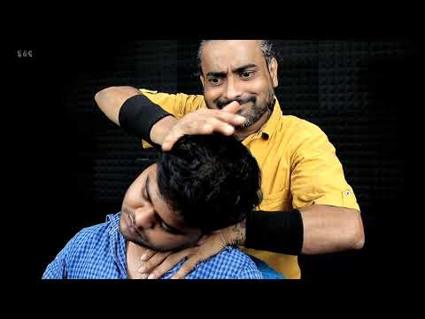 Best Headache Relief Head Massage With Neck Crack And Relaxing Neck Massage With ASMR Sound