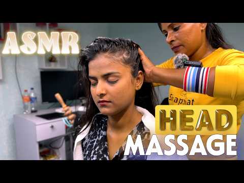 Head Massage ASMR || Rinki's Semi Intense Head Massage To Riyana || Instant Relief & Fast Sleep