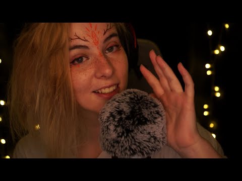 ASMR | semi-inaudible/unintelligible whispering & fluffy mic - rain, mono, blue yeti