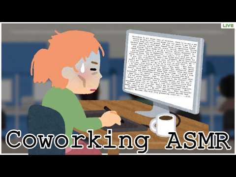 【Co-Working ASMR】yawns..,...do i gotta...? (┬┬﹏┬┬)