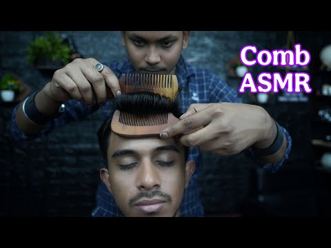 Sleep Sanctuary: Barber's Soothing Wooden Comb ASMR Massage for Deep Relaxation & Stress Release