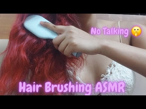 Hair Brushing ASMR #asmr #lofiasmr #notalking #sleep #relax #asmrtingles #tapping #scratching 