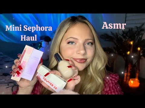 Asmr Mini Sephora Haul 💄 Tapping & Scratching on Products 