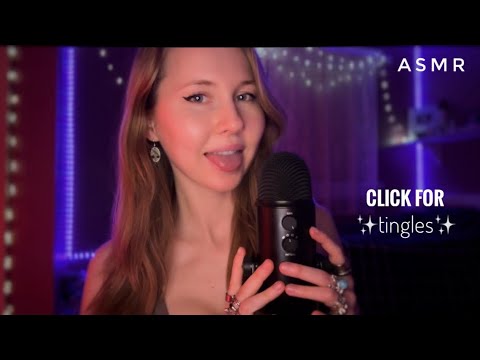 ASMR~Extremely Wet & Clicky Whispers At 1000% Sensitivity (Reading 100 Random Facts)✨