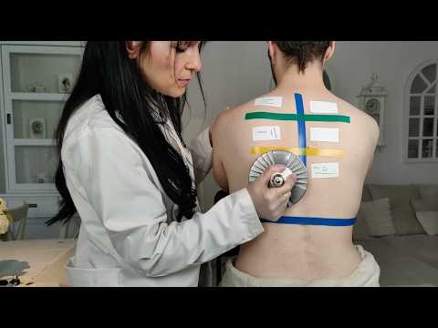 Allergic Reactions Testing On The Back - ASMR Allergy Check & Inspection