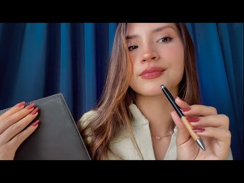 ASMR ENTREVISTA de TRABAJO RARA 👩🏻‍💻🧐 Preguntas MUY PERSONALES l ASMR  Roleplay