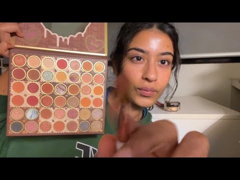 Asmr doing your wedding makeup (fast)