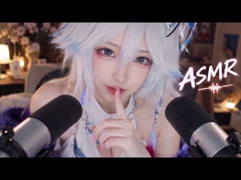 White-Haired Cosplay ASMR | Soft Whispers & Close-Up Triggers