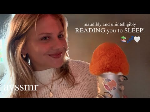 ASMR reading you to sleep! (inaudible whispers, mouth sounds, tapping, sticky tapping, and more)