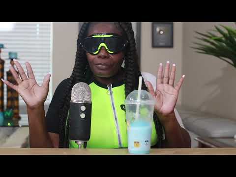 Watermelon And Mcdonalds Blue raspberry freeze With Fries ASMR Eating Sounds