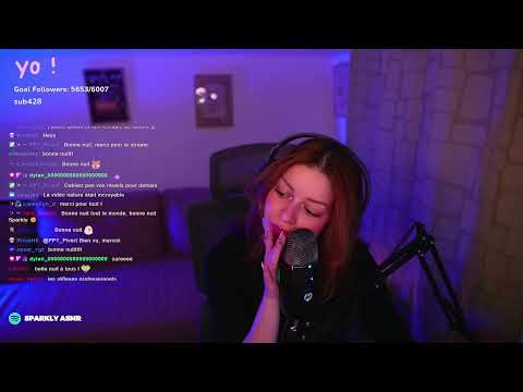 ASMR LIVE  : BLABLA  et un max de triggers (NO PUB)